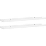 vidaXL - Fotoplanken - Wit - MDF - Set van 2