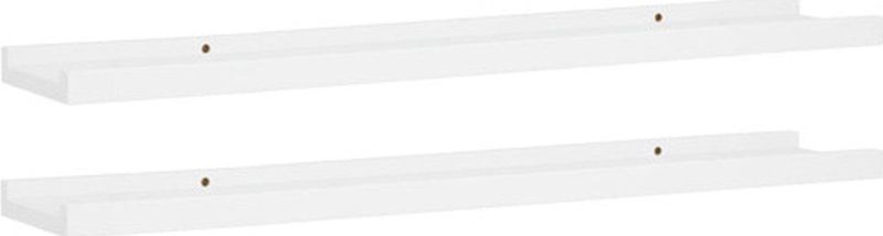 vidaXL - Fotoplanken - Wit - MDF - Set van 2