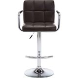 vidaXL - Barstoelen - 2 - st - kunstleer - bruin