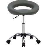 VidaXL-Werkstoel-rollend-kunstleer-grijs