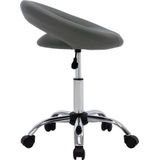 VidaXL-Werkstoel-rollend-kunstleer-grijs