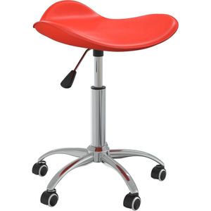 vidaXL - Salonkruk - kunstleer - rood