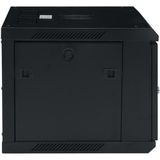 vidaXL - Netwerkkast - 6U - Zwart - Koudgewalst Staal - 600x450x375 mm