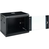 vidaXL - Netwerkkast - 9U - 19" - Staal - IP20 - 600x450x510 mm