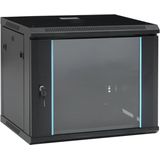 vidaXL - Netwerkkast - 9U - 19" - Staal - IP20 - 600x450x510 mm