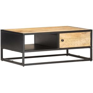 vidaXL - Salontafel - Ruw Mangohout - Industrieel - Handgemaakt