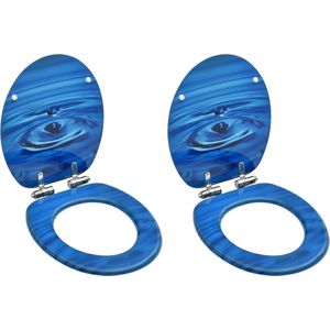 vidaXL-Toiletbrillen-met-soft-close-deksel-2-st-waterdruppel-MDF-blauw