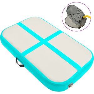 Opblaasbare gymnastiekmat, 1 x 5 m, yoga, air turnmat, track sportmat, tumbling-mat met opblaasbare pomp voor gezinsgebruik, vrijetijdscentra, gymzalen