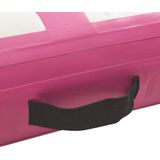 vidaXL Gymnastiekmat met pomp opblaasbaar 300x100x20 cm PVC roze