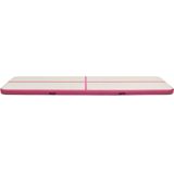 vidaXL-Gymnastiekmat-met-pomp-opblaasbaar-600x100x20-cm-PVC-roze