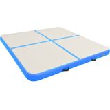 VidaXL-Gymnastiekmat-met-pomp-opblaasbaar-200x200x15-cm-PVC-blauw