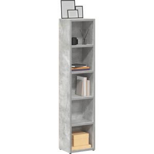 CD-Regale 2 Stk. Betongrau 21x16x93,5 cm Holzwerkstoff Vidaxl