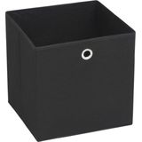 vidaXL - Opbergboxen - Zwart - Nonwoven Stof - Set van 4