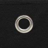 vidaXL - Opbergboxen - Zwart - Nonwoven Stof - Set van 4