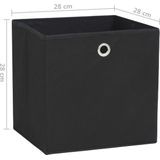 vidaXL - Opbergboxen - Zwart - Nonwoven Stof - Set van 10