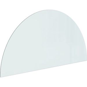 Vidaxl - Funkenschutzplatte Glas Halbrund 1200x600 mm