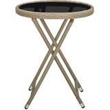 vidaXL-Salontafel-60-cm-poly-rattan-en-gehard-glas-beige