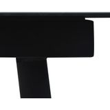 vidaXL Tuintafel 190x90x74 cm staal en glas zwart