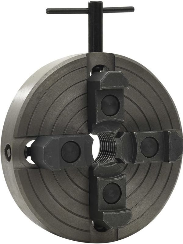 vidaXL 4-Backenfutter mit M33 Aufnahme Stahl 100 mm