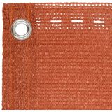 Vidaxl - Balkon-Sichtschutz Orange 90x400 cm hdpe