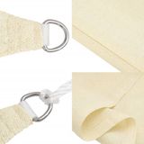 vidaXL Sonnensegel 160 g/m² Creme 3x6 m HDPE