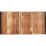 vidaXL Eettafel 200x100x75 cm massief hout met sheesham afwerking