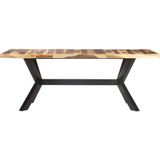 VidaXL Eettafel 200x100x75 cm Hout - Honingkleurige Afwerking