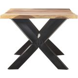 VidaXL Eettafel 200x100x75 cm Hout - Honingkleurige Afwerking