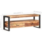 VidaXL TV-meubel 120x35x45 cm Hout - Honingkleurige Afwerking