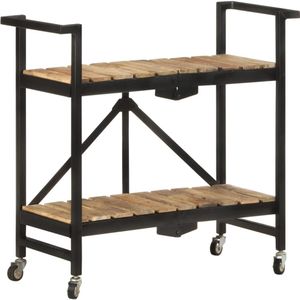 vidaXL Keukentrolley 87x36x81 cm massief mangohout