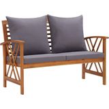 vidaXL 2-delige Loungeset met kussens massief acaciahout - 310274