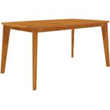 Gartentisch 160x90x75 cm Massivholz Akazie Vidaxl