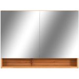VidaXL-Badkamerspiegelkast-LED-80x15x60-cm-MDF-eikenkleurig