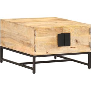 VidaXL Salontafel 67x67x45 cm Massief Mangohout