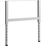 VidaXL Verstelbare Werkbankframes 2 st. 85x(69-95,5) cm - Metaal Grijs