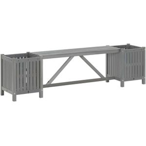 vidaXL-Tuinbank-met-2-plantenbakken-150-cm-massief-acaciahout-grijs