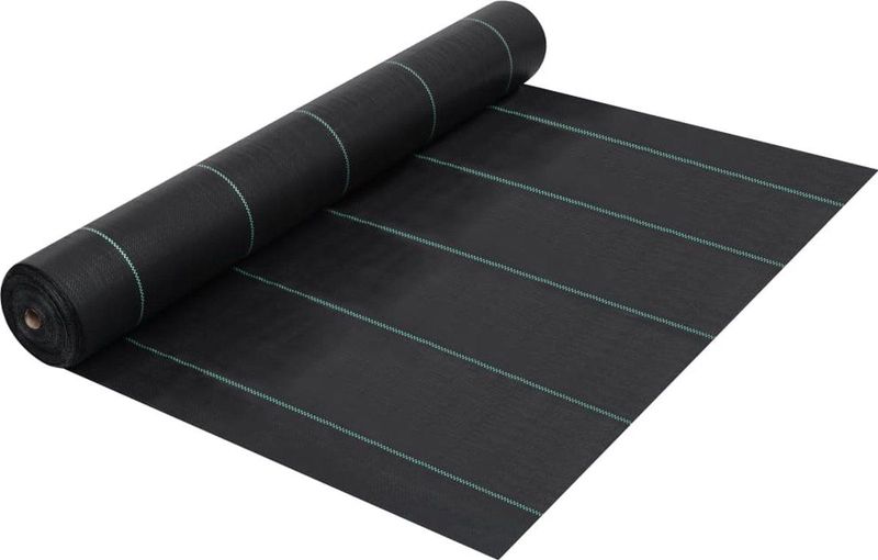 vidaXL Unkrautfolie Schwarz 2x50 m PP