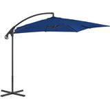 Ampelschirm mit Stahl-Mast 250x250 cm Azurblau Vidaxl