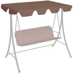 vidaXL - Vervangingsluifel - voor - schommelbank - 188/x145/ - cm - bruin