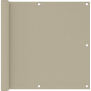 vidaXL Balkon-Sichtschutz Beige 90x300 cm Oxford-Gewebe