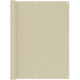 vidaXL Balkon-Sichtschutz Creme 120x600 cm Oxford-Gewebe