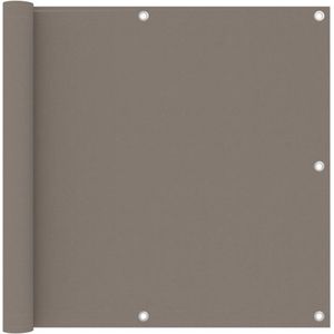 vidaXL Balkon-Sichtschutz Taupe 90x600 cm Oxford-Gewebe
