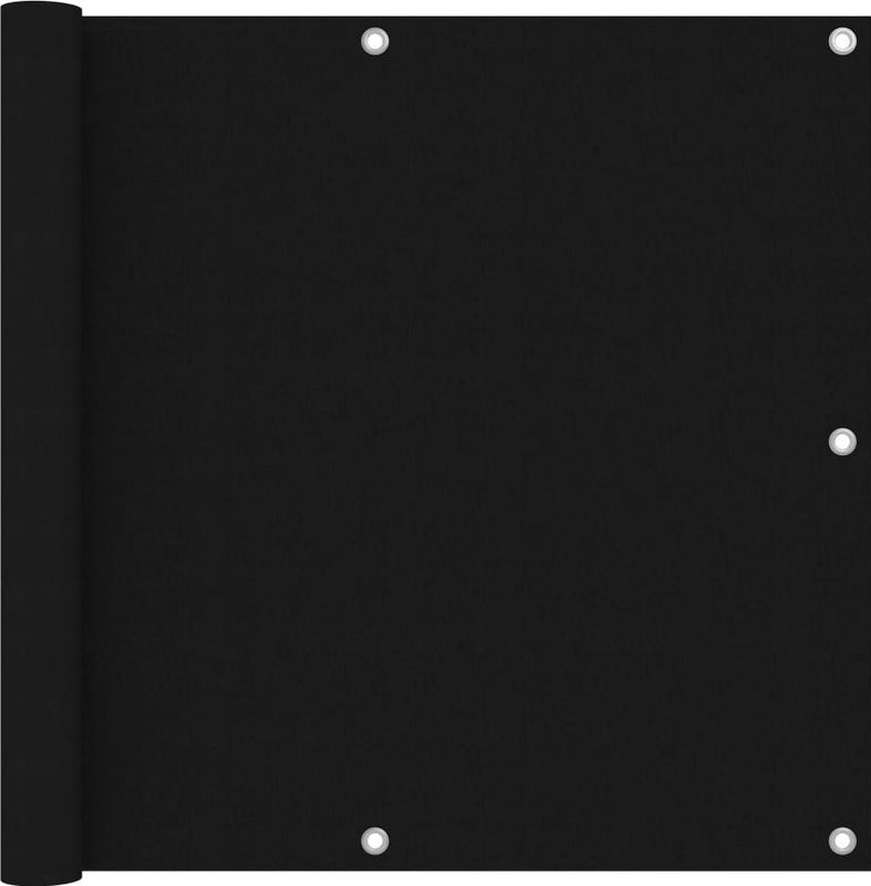 Vidaxl - Balkon-Sichtschutz Schwarz 90x400 cm Oxford-Gewebe