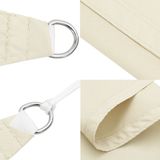 Sonnensegel Oxford-Gewebe Rechteckig 2x2,5 m Creme Vidaxl