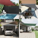 vidaXL Sonnensegel Oxford-Gewebe Dreieckig 3,5x3,5x4,9 m Creme