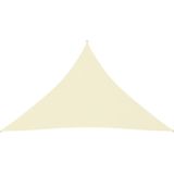 vidaXL Sonnensegel Oxford-Gewebe Dreieckig 4x4x5,8 m Creme