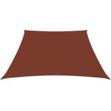 Sonnensegel Oxford-Gewebe Trapezförmig 2/4x3 m Terracotta Vidaxl