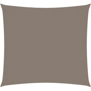 vidaXL Zonnescherm vierkant 2,5x2,5 m oxford stof taupe