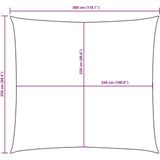 vidaXL Sonnensegel Oxford-Gewebe Rechteckig 2,5x3 m Taupe