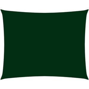 vidaXL Zonnescherm - Rechthoekig - Donkergroen - PU-gecoat Oxford Stof